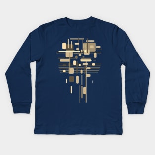 Modern 80´s Architecture Art Kids Long Sleeve T-Shirt